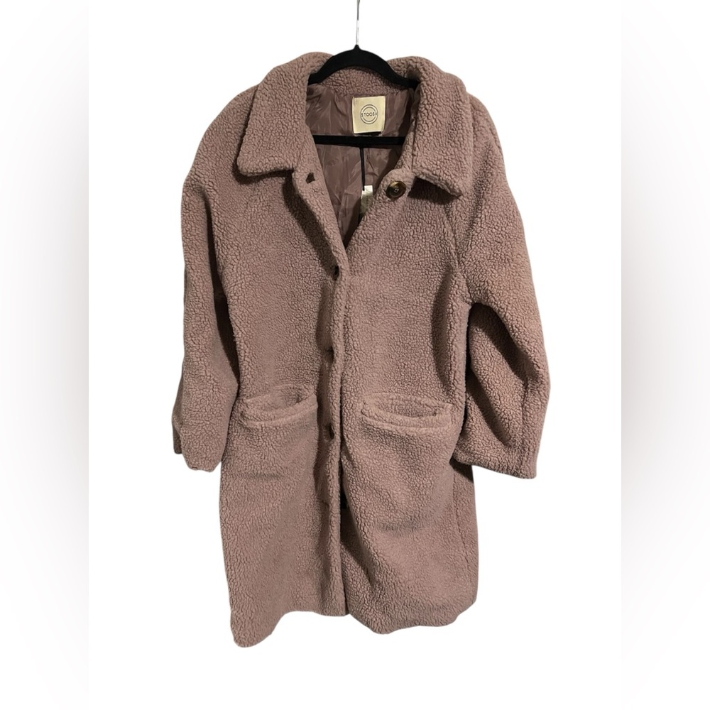 Stoosh Cozy Tan Teddy Coat